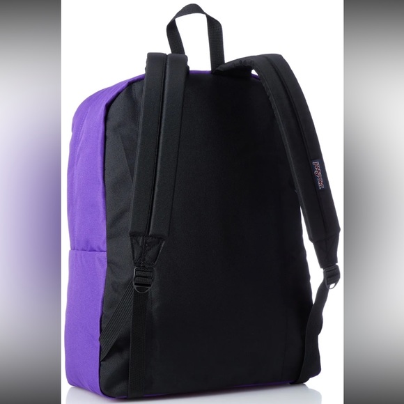 💜🎒 Classic JanSport Superbreak Signature Purple Backpack - Picture 6 of 9